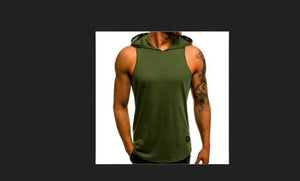 Sleeveless Hoodie Bodybuilding Top