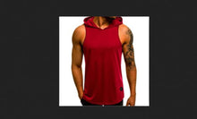 Load image into Gallery viewer, Sleeveless Hoodie Bodybuilding Top